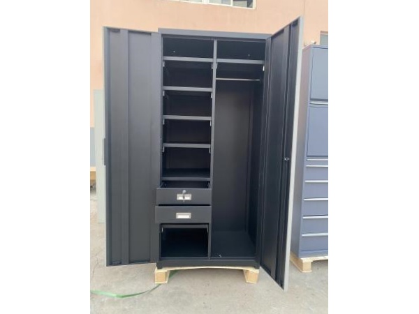 Çoxfunksiyalı cüt qapı hündür kabinet